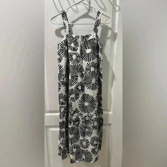 LOFT Women's Petite Firework Tiered Square Neck Midi Dress (Size XSP) - Picture 5 of 9